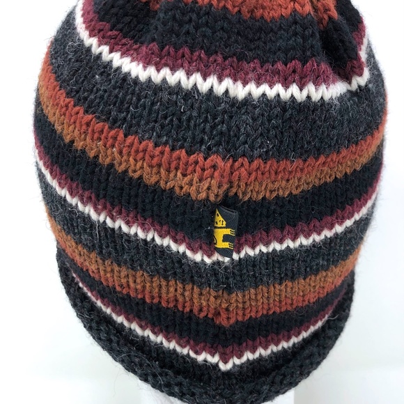 COPY - new Peruvian Trading Co. knit hat beanie stripe wool unisex - Picture 3 of 9
